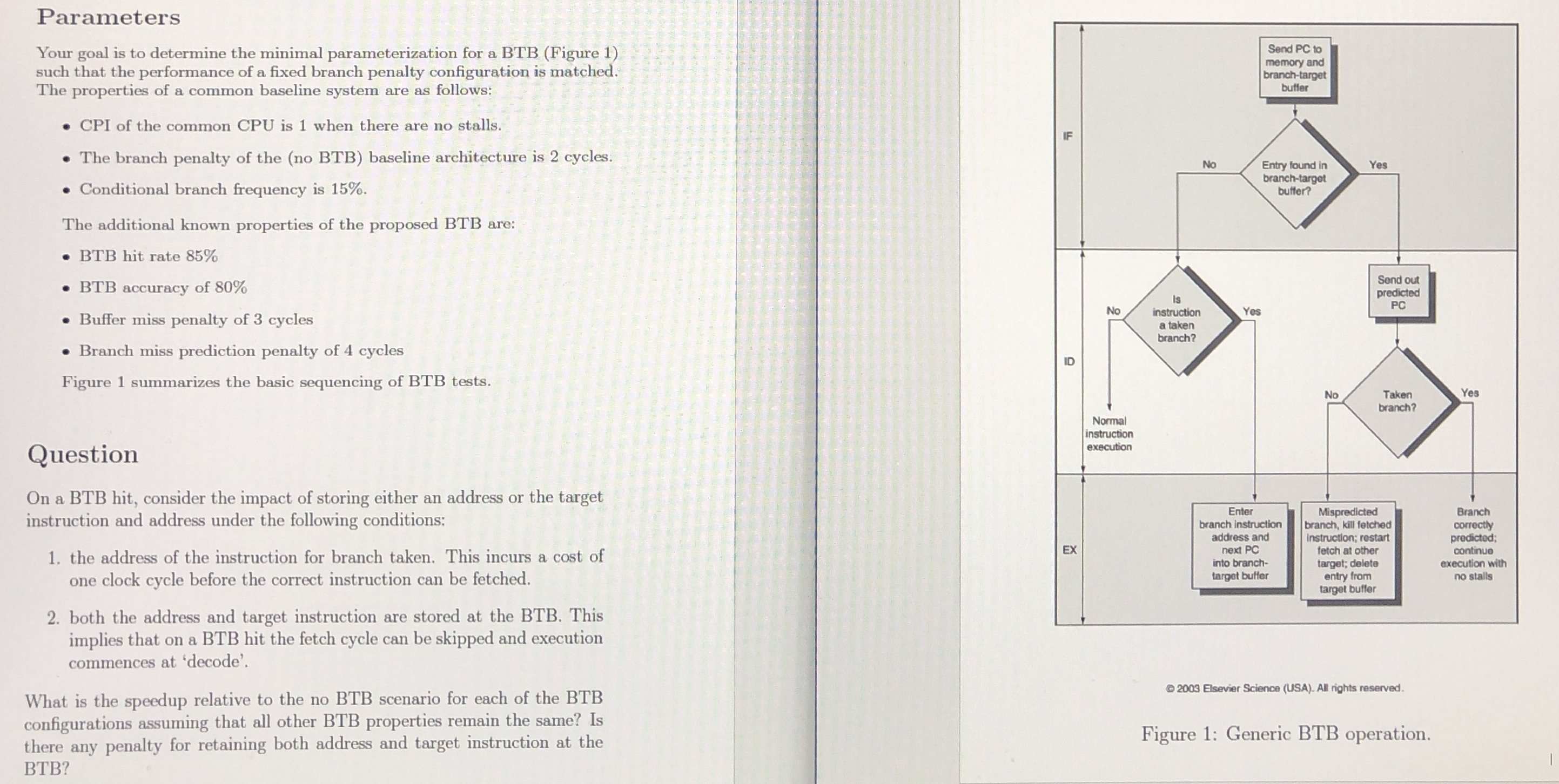 Parameters Your goal is to determine the minimal