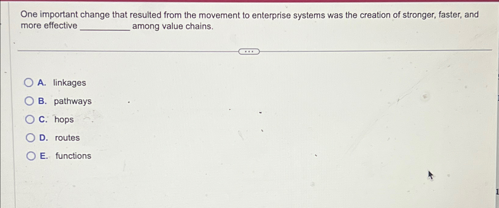 One important change that resulted from the