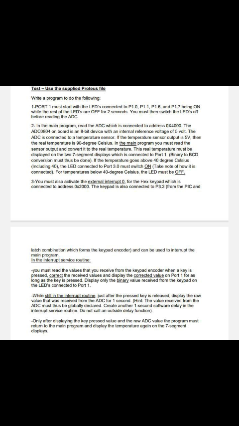 1 - PORT 1 must start with the LEDs connected to