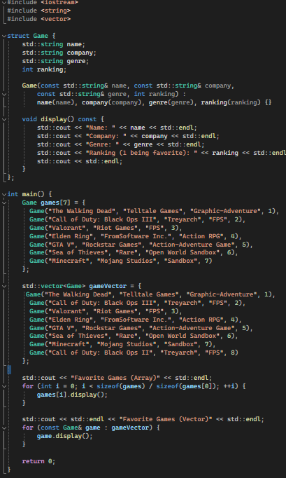 IN C + + : This is my code that I have currently,