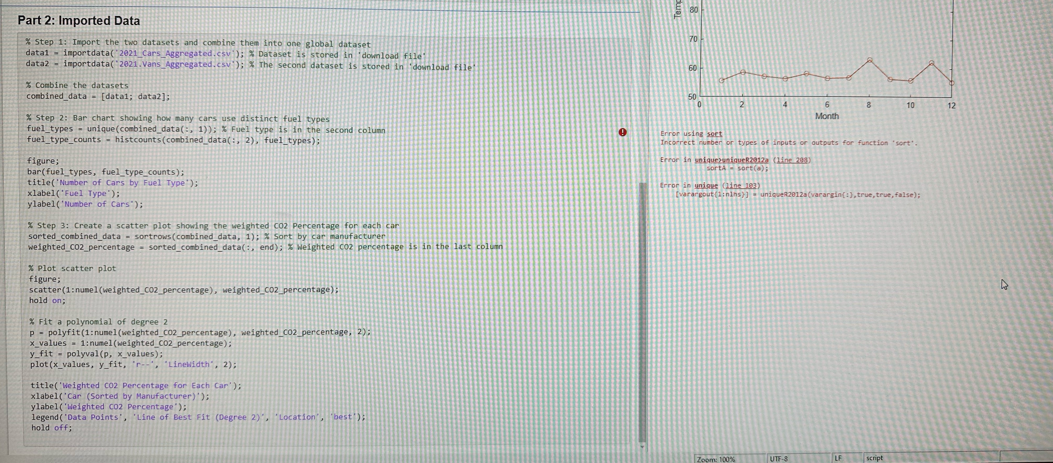 Im trying to make a graph out of this code but