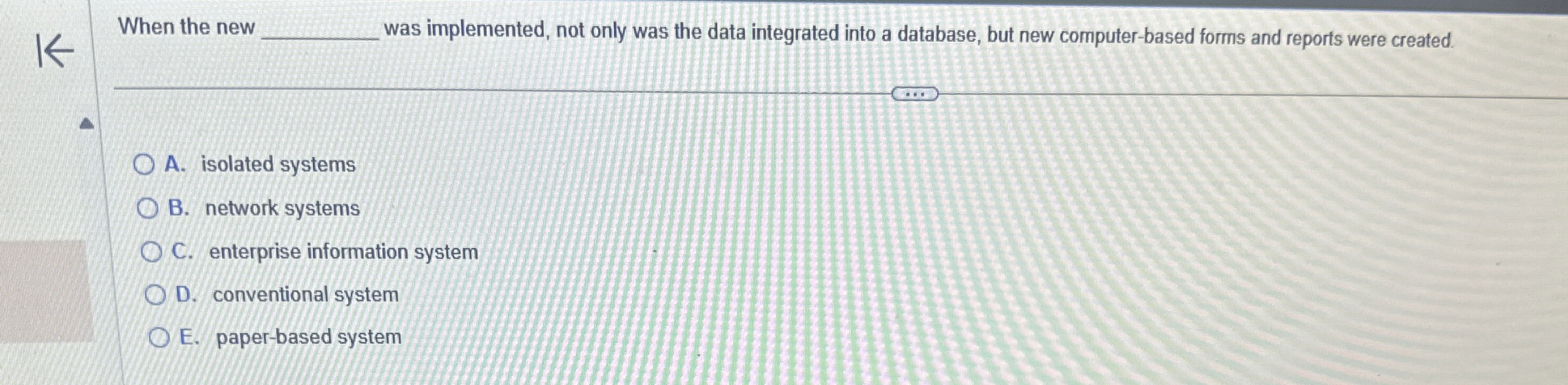 When the new was implemented, not only was the