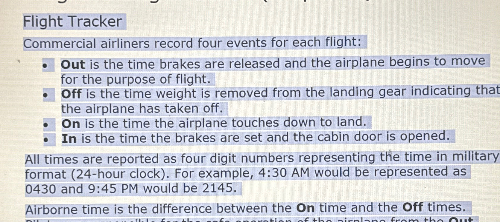 Flight Tracker Commercial airliners record four