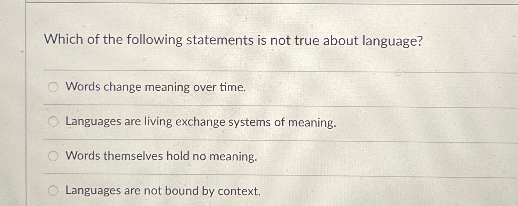 Which of the following statements is not true