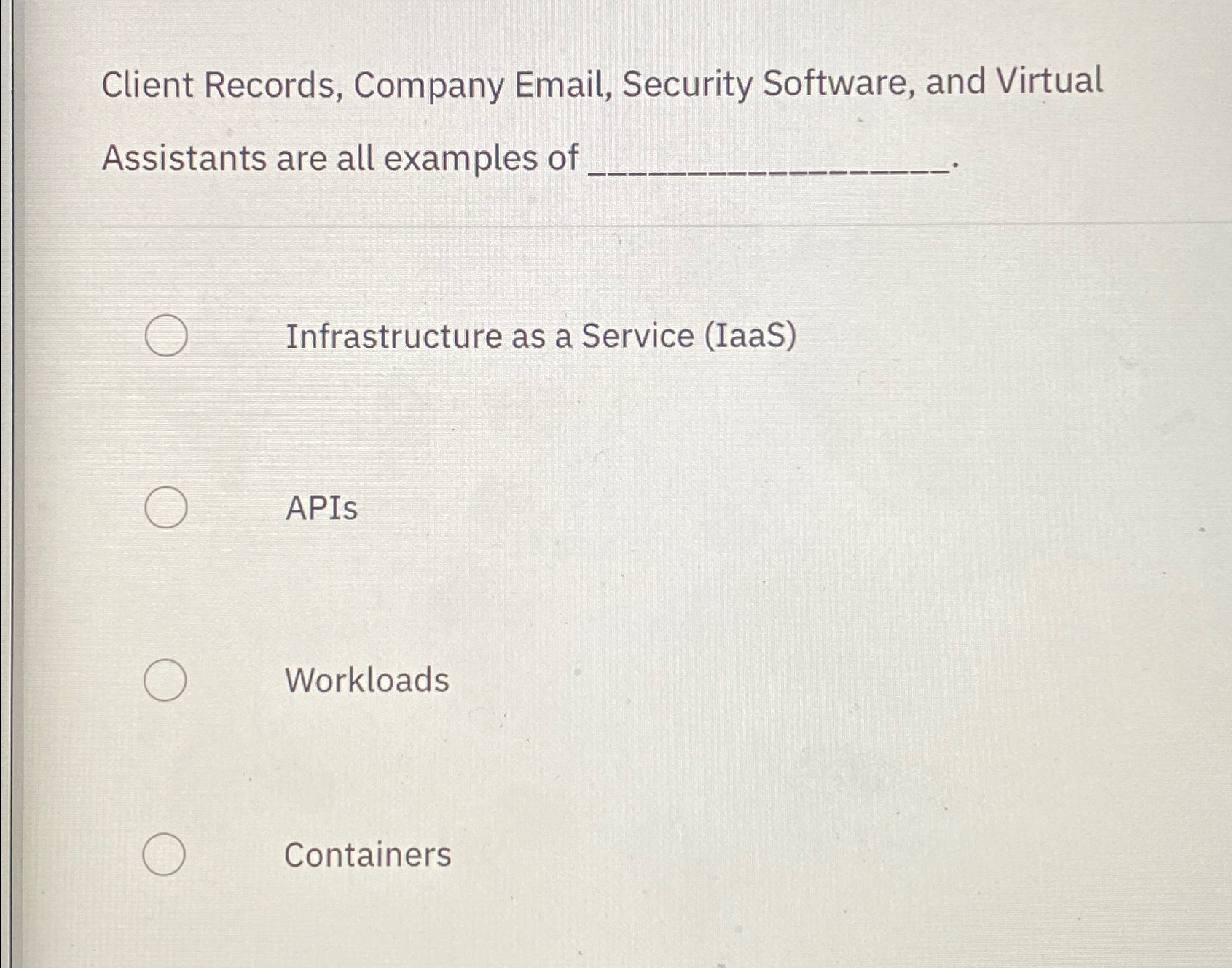 Client Records, Company Email, Security Software,