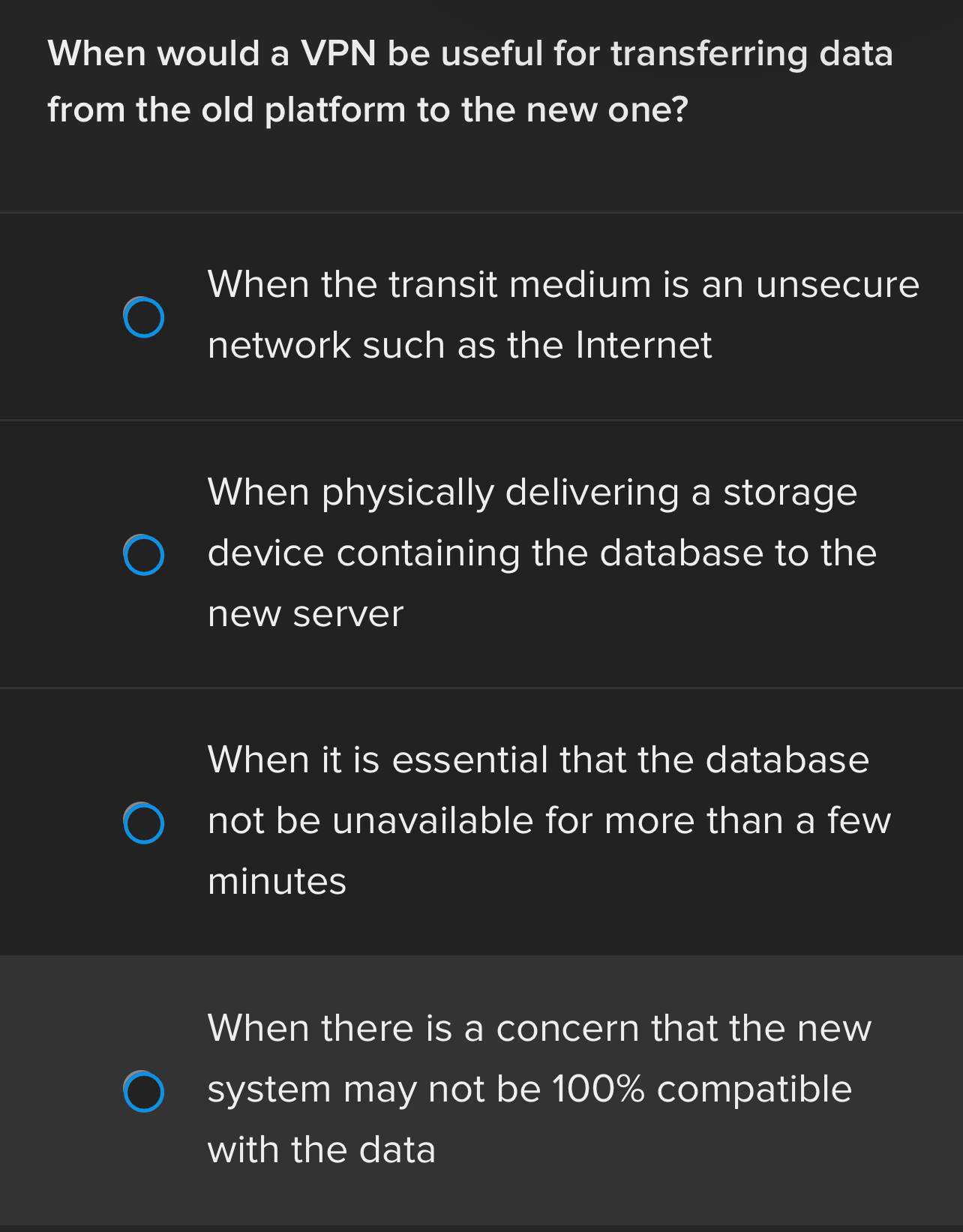 When would a VPN be useful for transferring data
