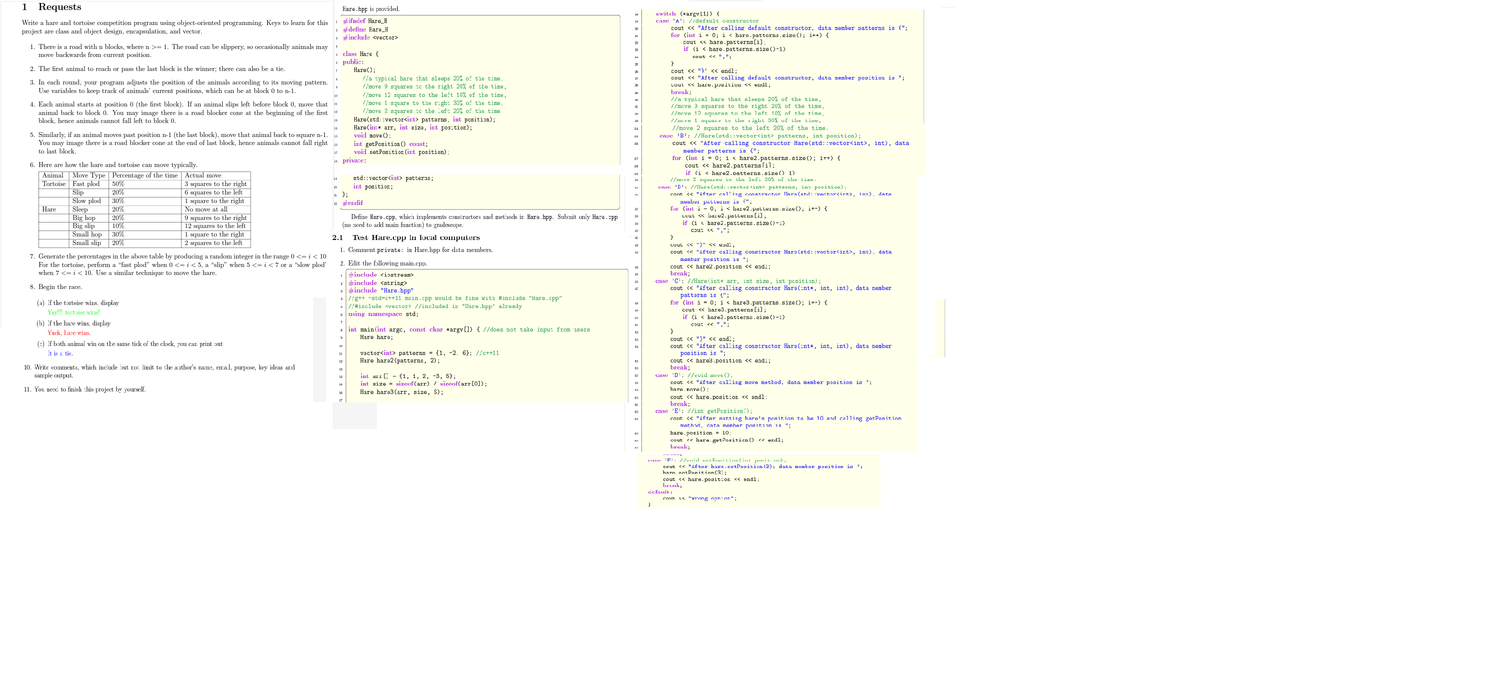 C + + After each line is displayed, test for
