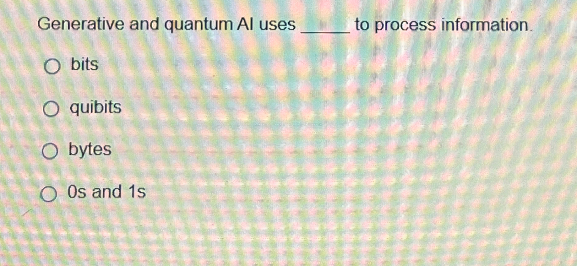 Generative and quantum Al uses to process