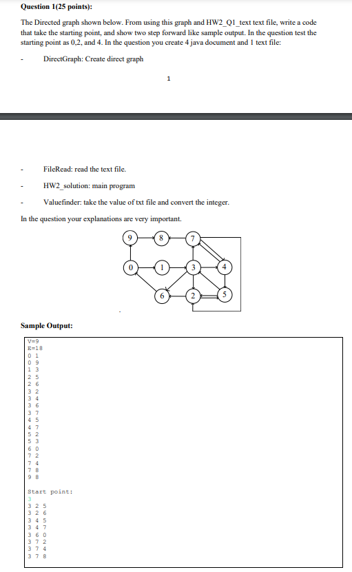 Write a the JAVA code. Dont write me the