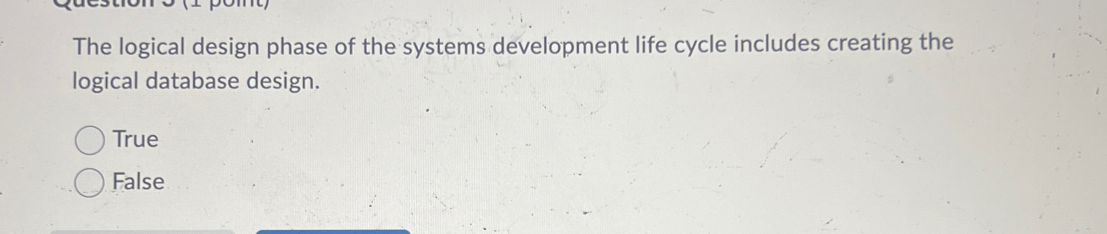 The logical design phase of the systems