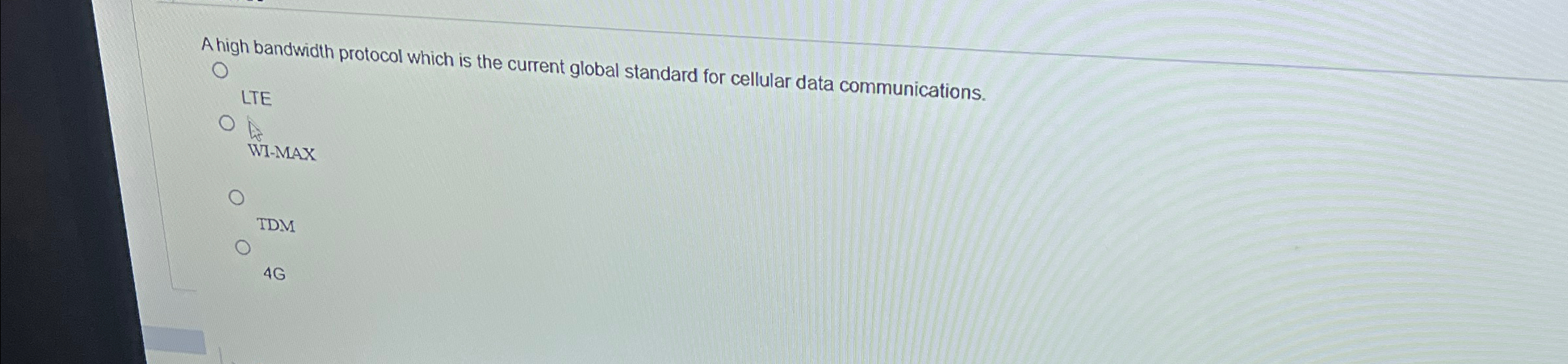 A high bandwidth protocol which is the current