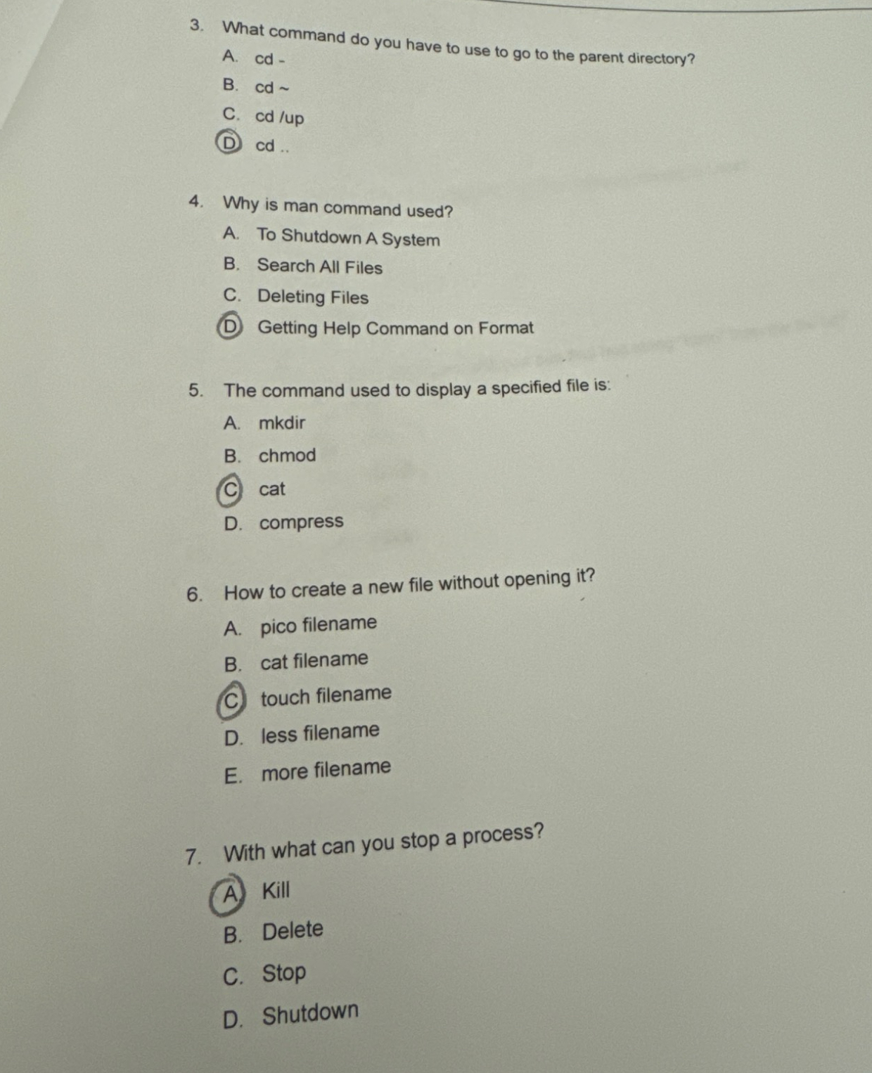 What command do you have to use to go to the