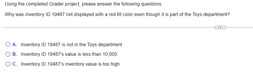 1 5 . Using the completed Grader project, please