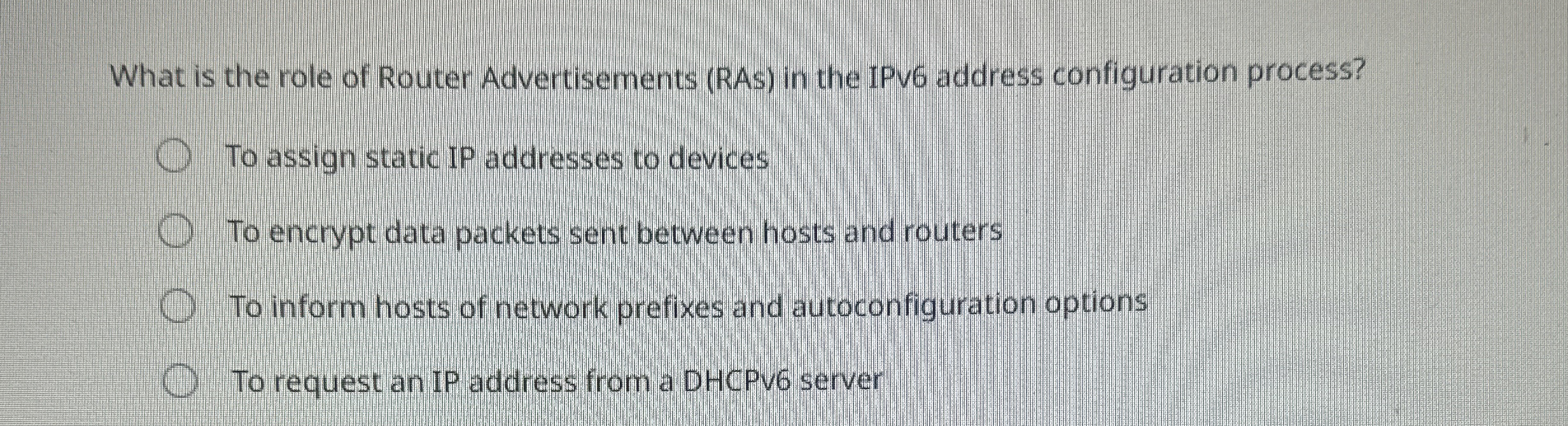 What is the role of Router Advertisements ( RAs )