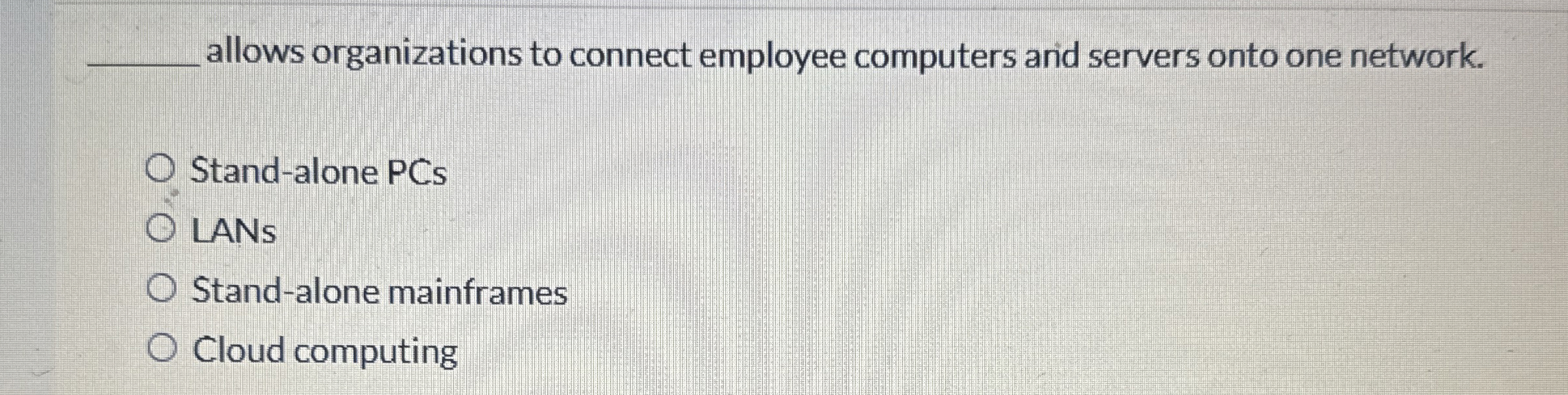q , allows organizations to connect employee