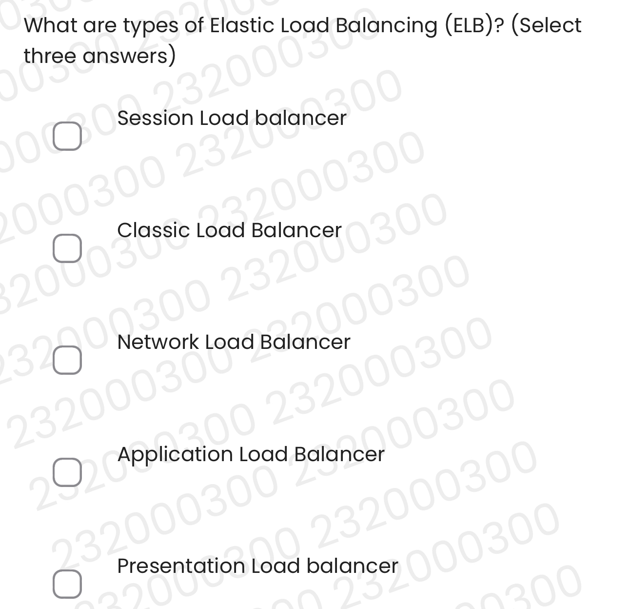 What are types of Elastic Load Balancing ( ELB )