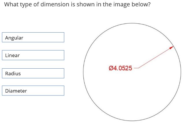 What type of dimension is shown in the image