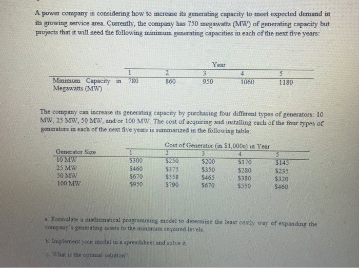 Give me the implementation on excel sheet
