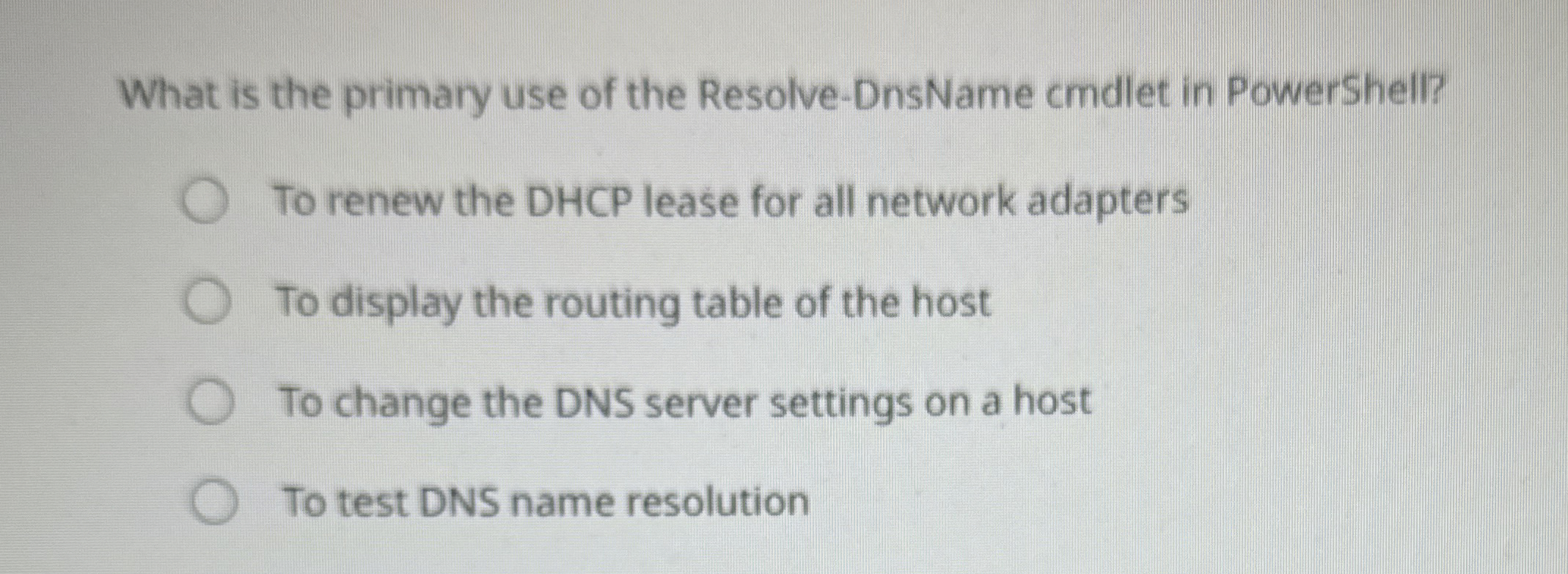What is the primary use of the Resolve - DnsName