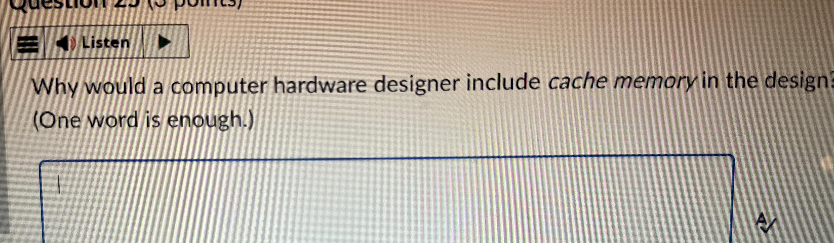 Listen Why would a computer hardware designer