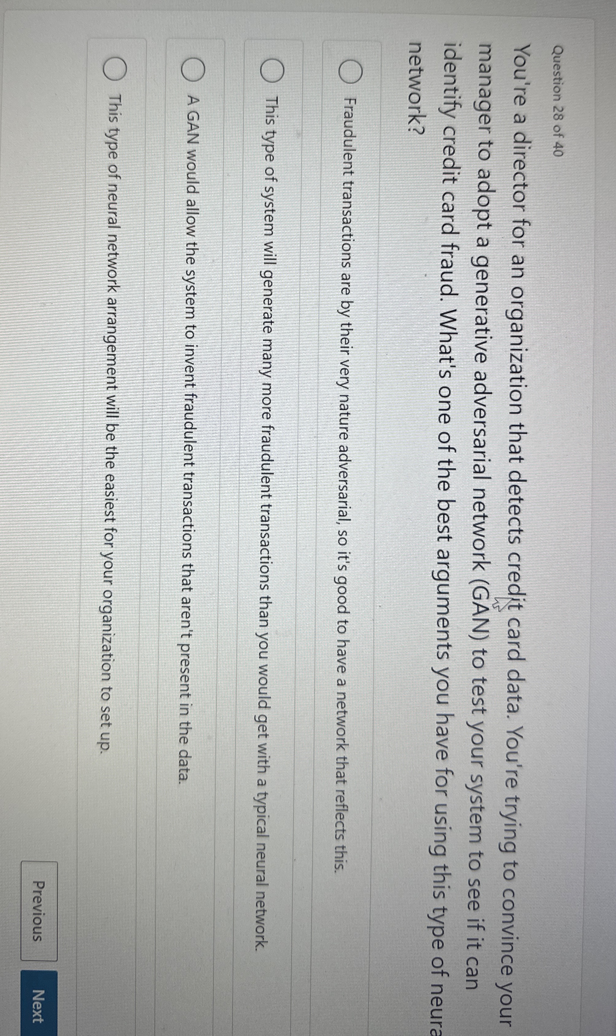 Question 2 8 of 4 0 You're a director for an