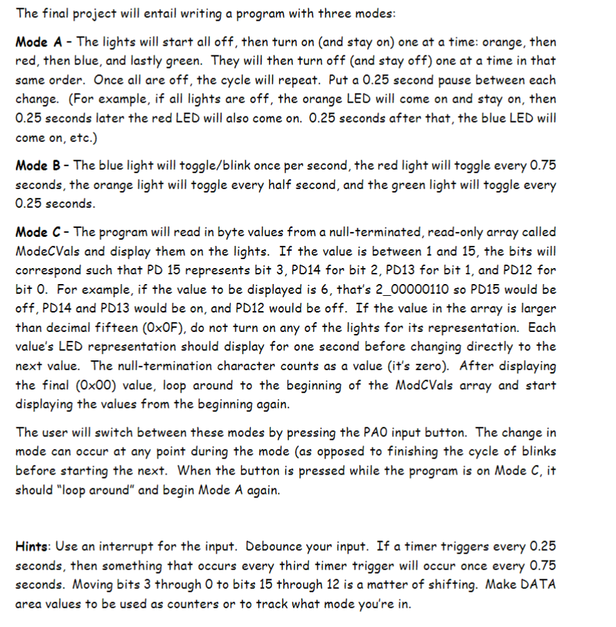 Need help with a coding assignement that needs to