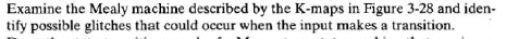 Examine the Mealy machine described by the K -