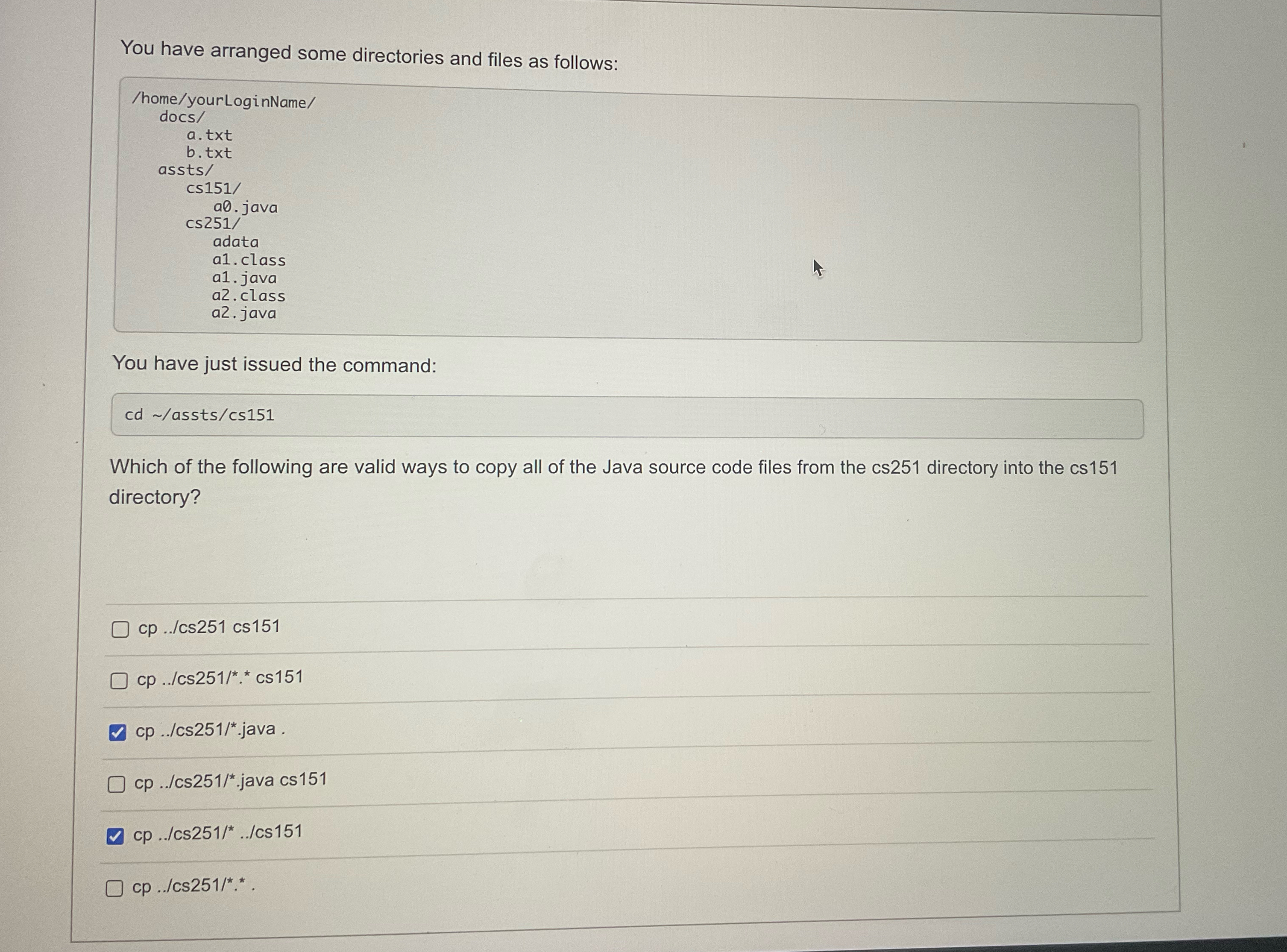 You have arranged some directories and files as