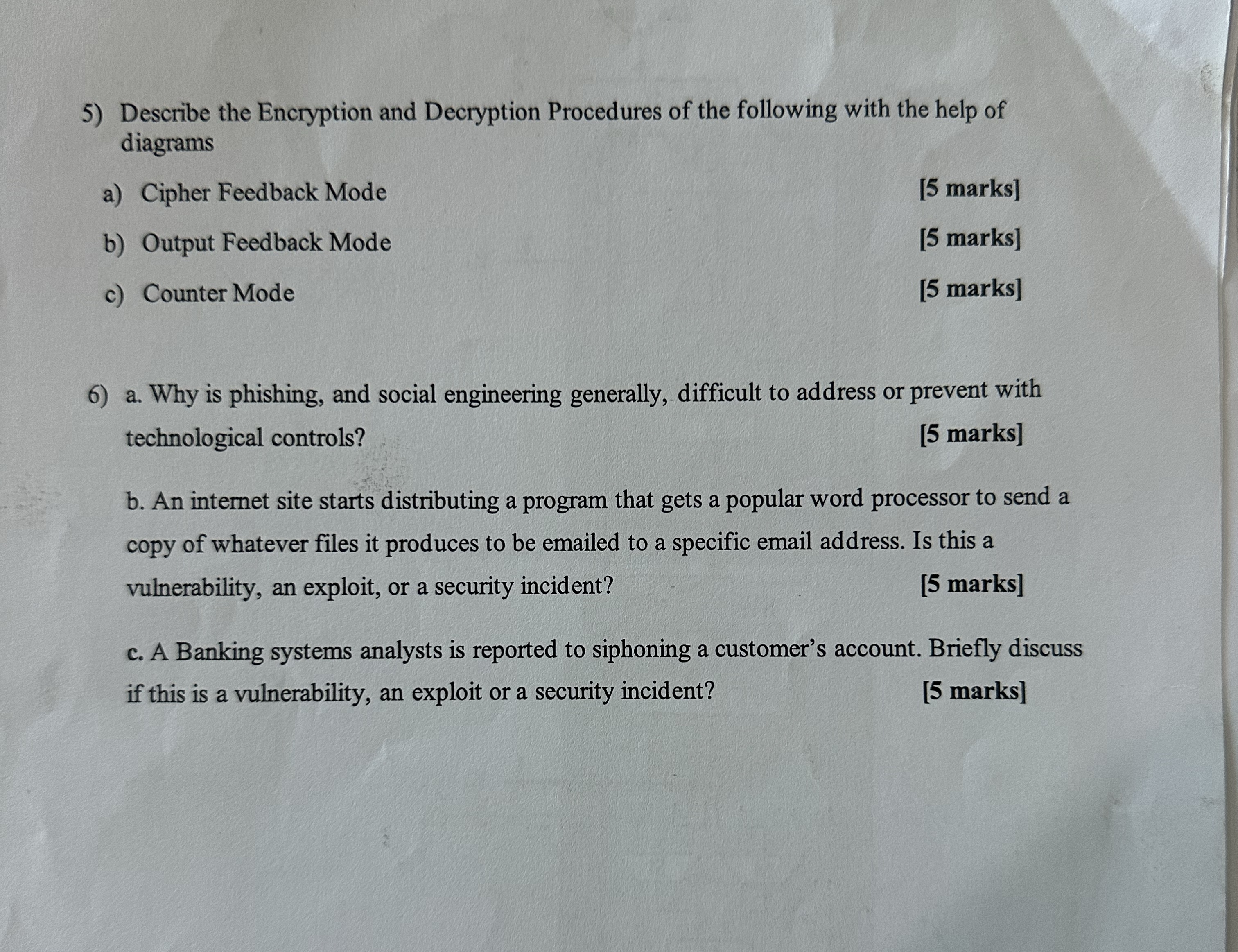 Describe the Encryption and Decryption Procedures