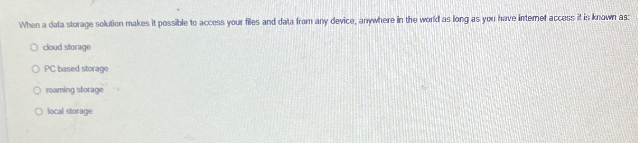 When a data storage solution makes it possible to