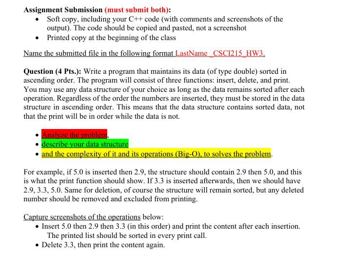 Assignment Submission ( must submit both ) : Soft