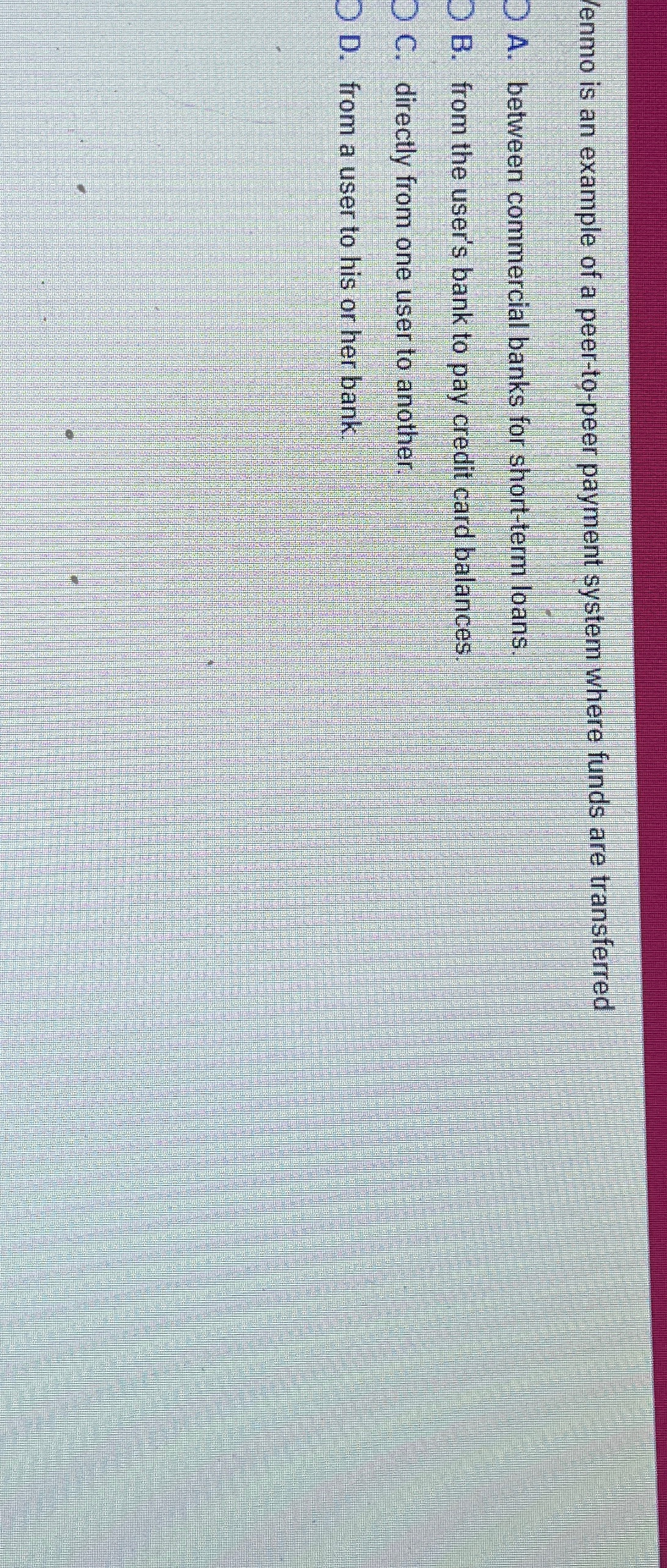 lenmo is an example of a peer - to - peer payment