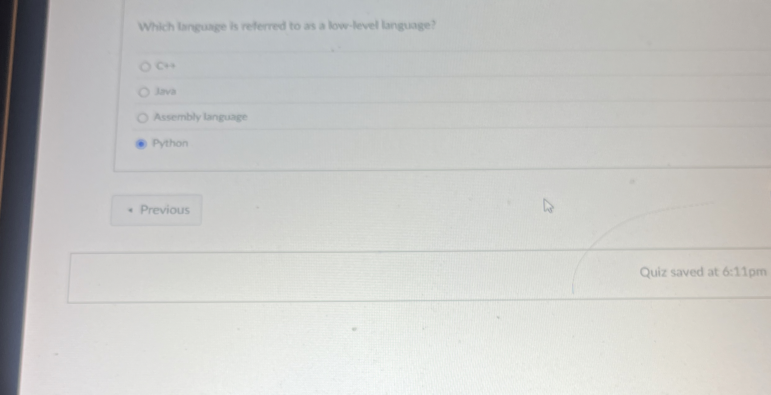 Which largouge is relerred to as a low - level