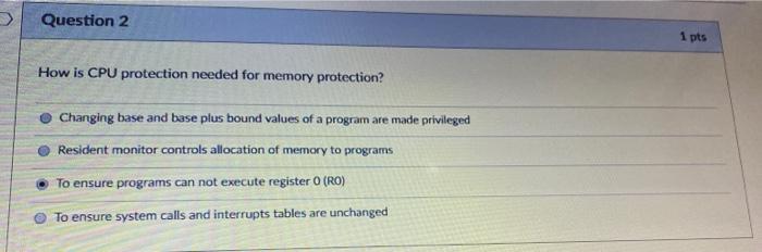 how is cpu protection fulfilled by improving