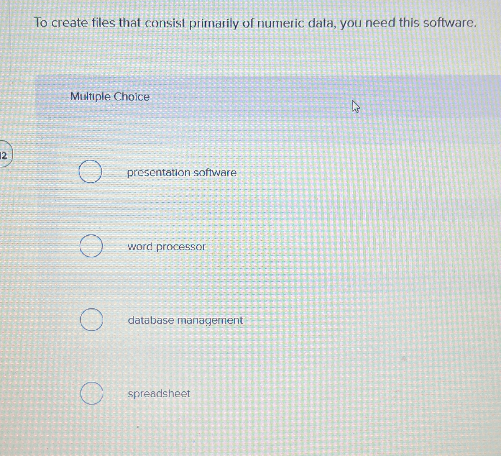 To create files that consist primarily of numeric
