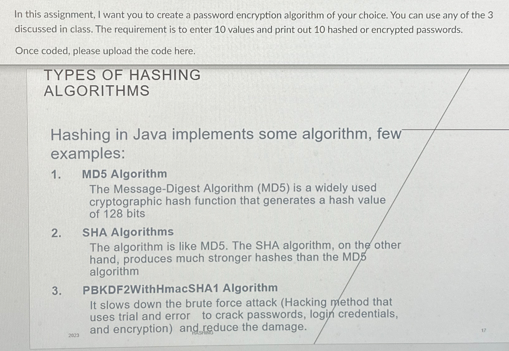 In this assignment, I want you to create a