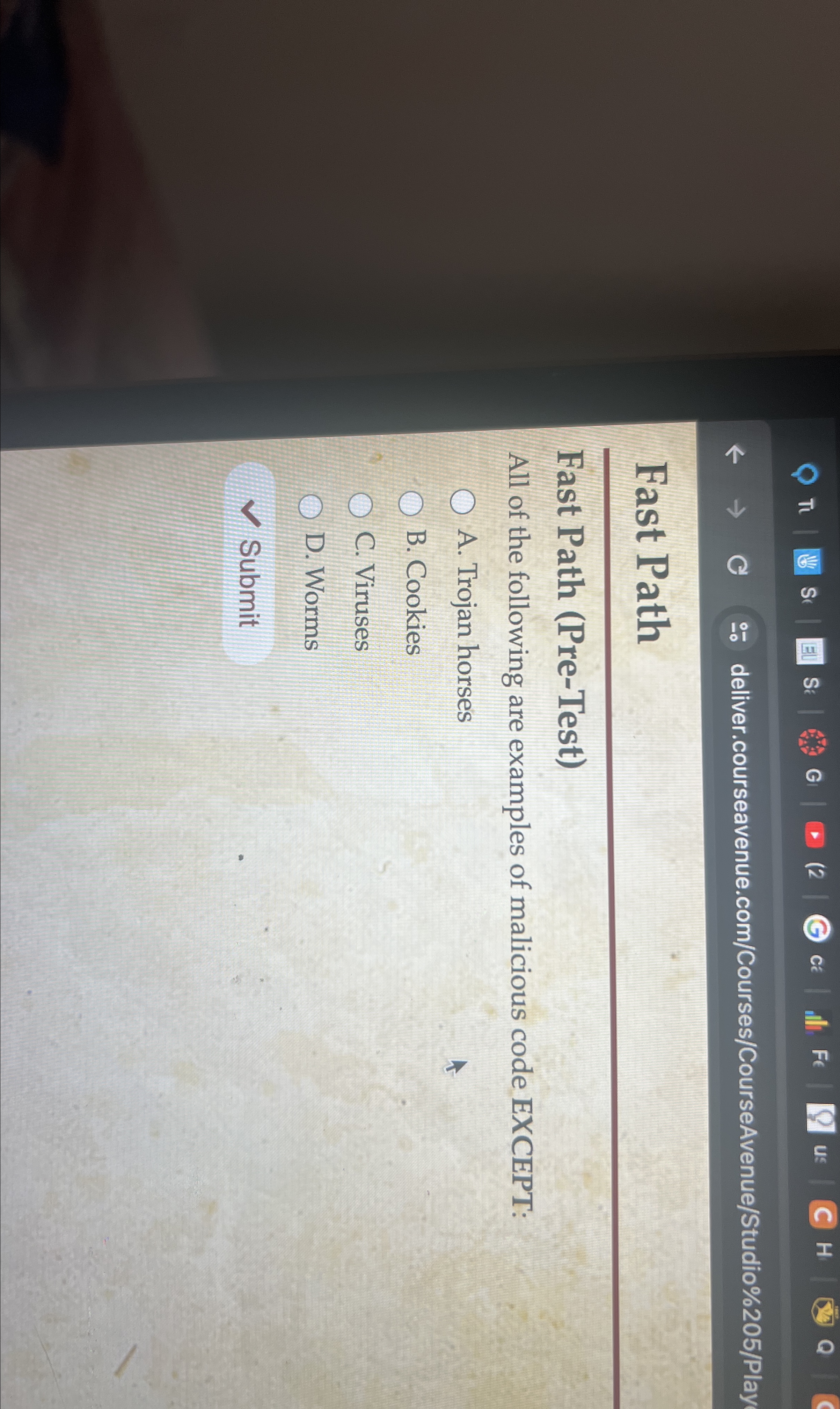 Fast Path Fast Path ( Pre - Test ) All of the