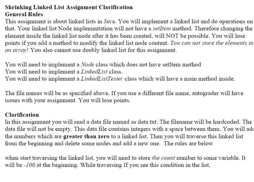 Need help on LinkedList Java programming