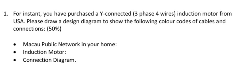 For instant, you have purchased a Y - connected (