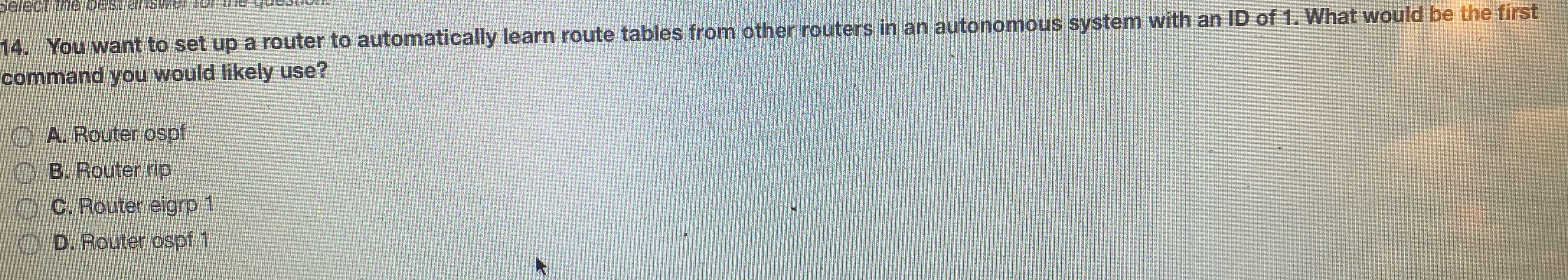 You want to set up a router to automatically