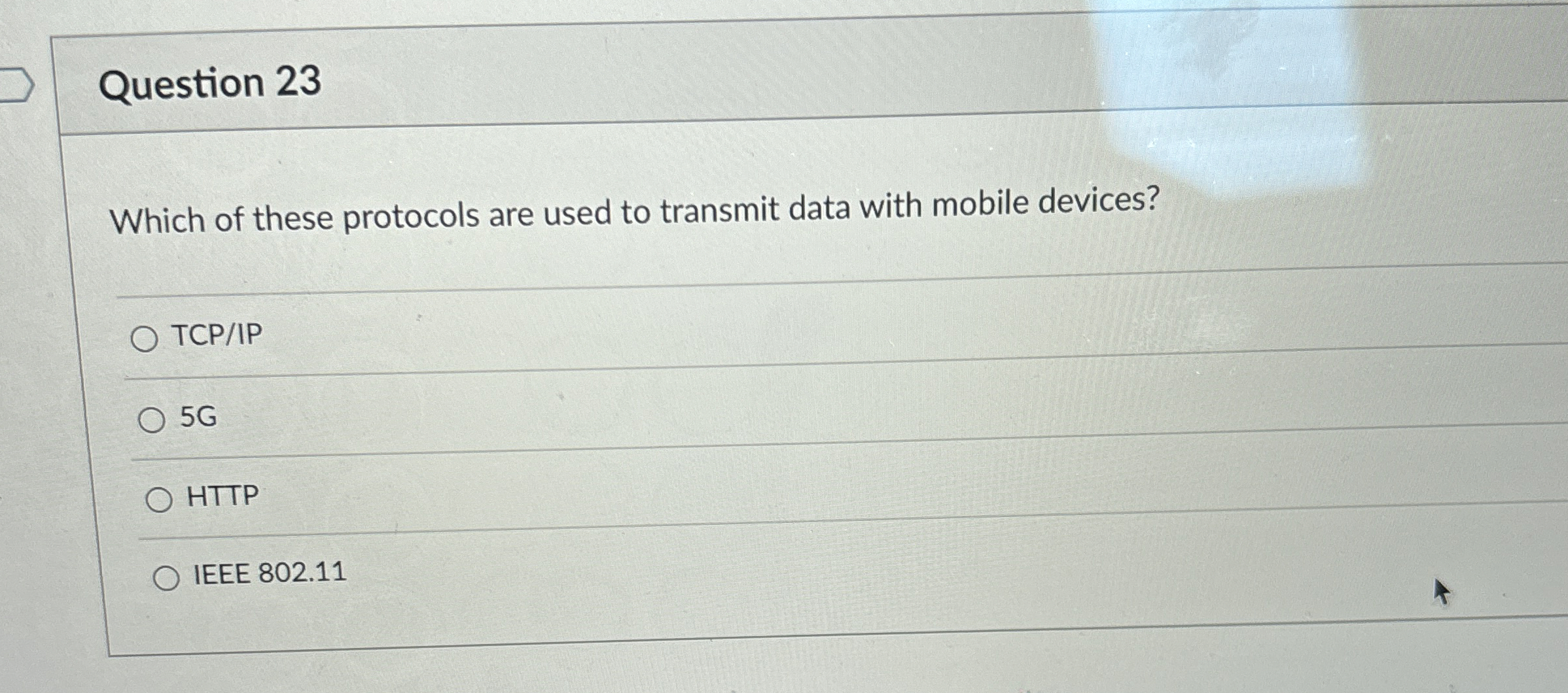 Question 2 3 Which of these protocols are used to