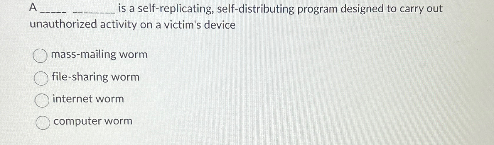 A q , is a self - replicating, self -