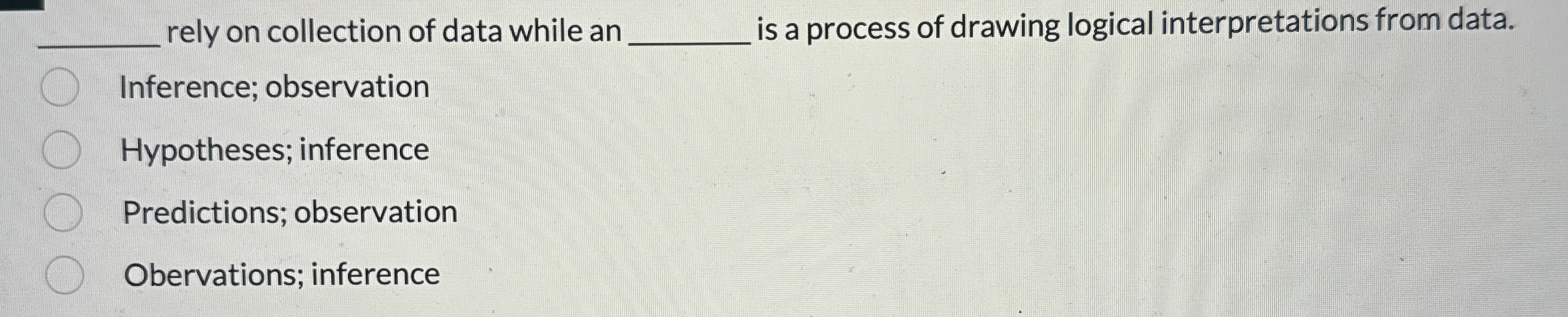 q , rely on collection of data while an q , is a