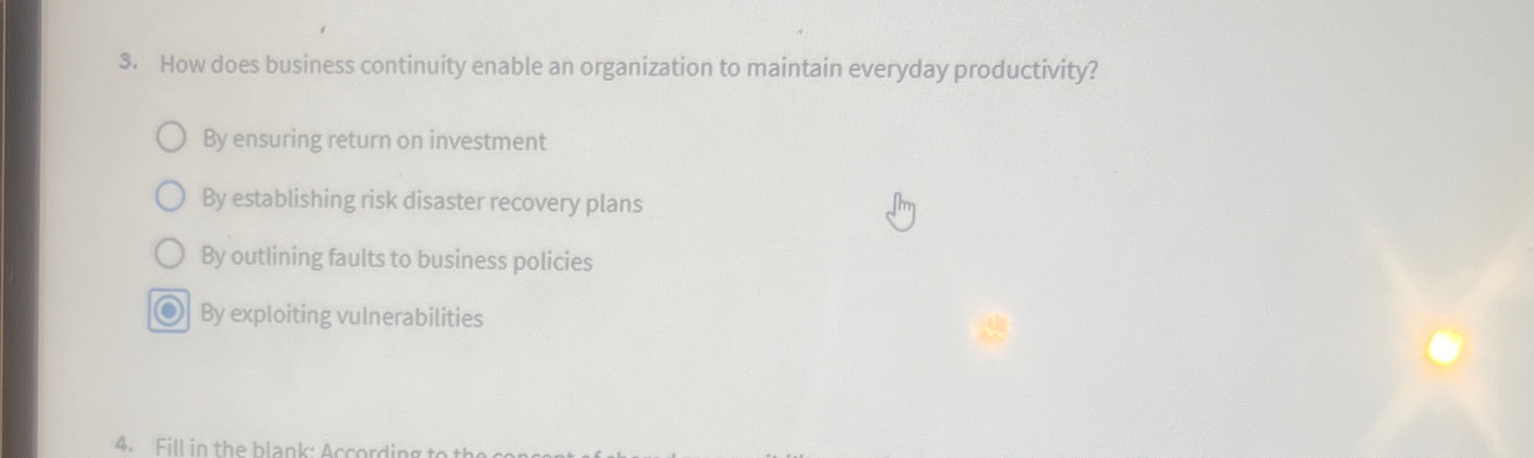 How does business continuity enable an