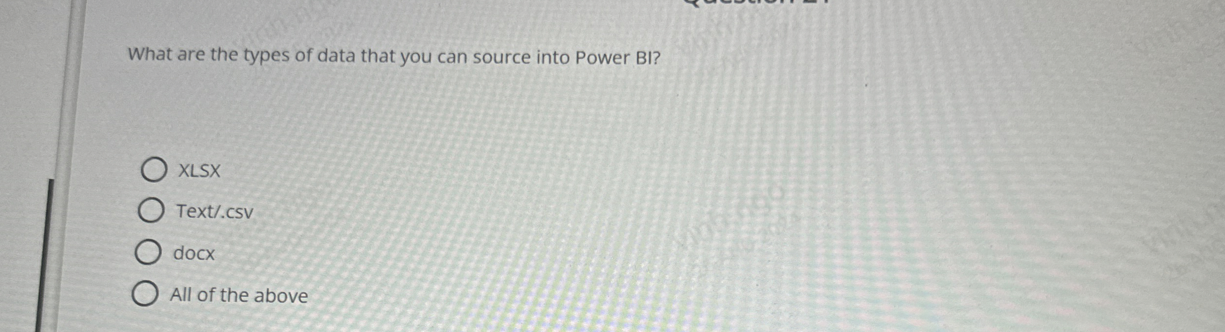 What are the types of data that you can source