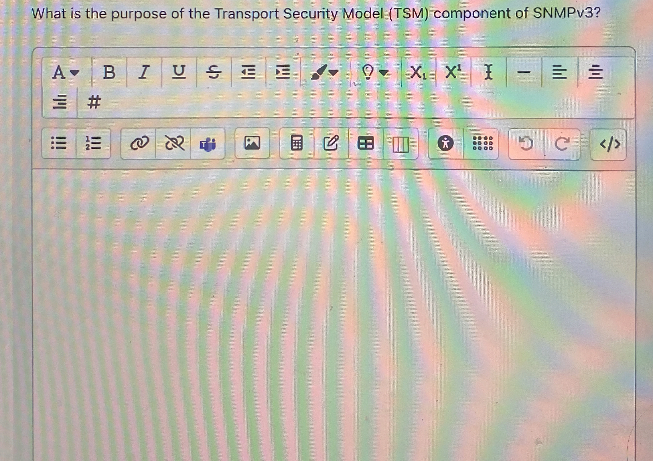 What is the purpose of the Transport Security