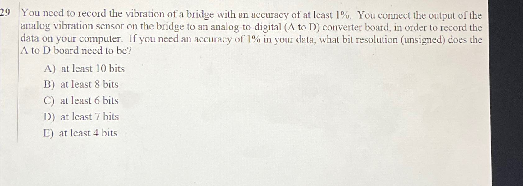 2 9 You need to record the vibration of a bridge