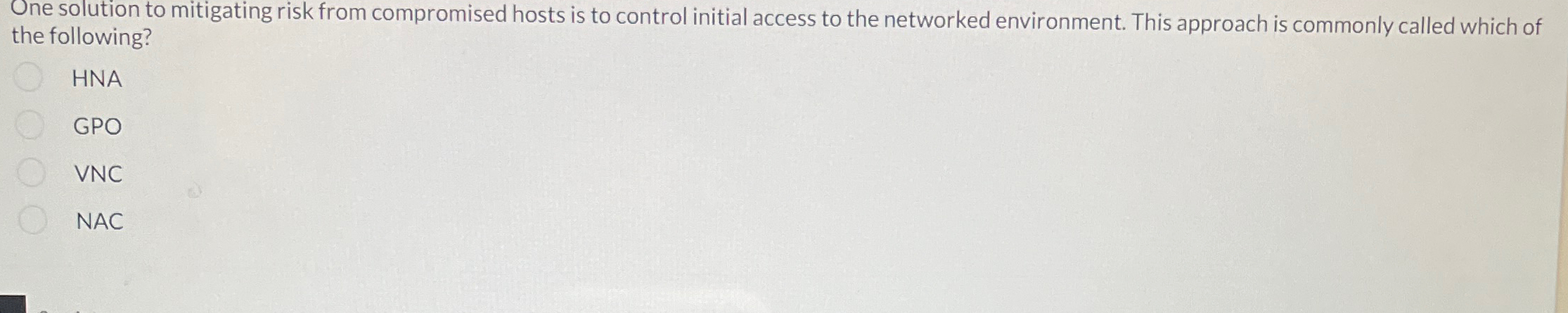 ne solution to mitigating risk from compromised