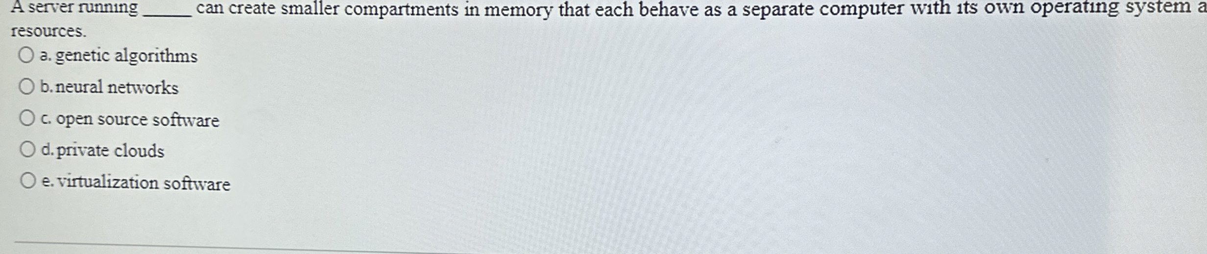 A server running q , can create smaller