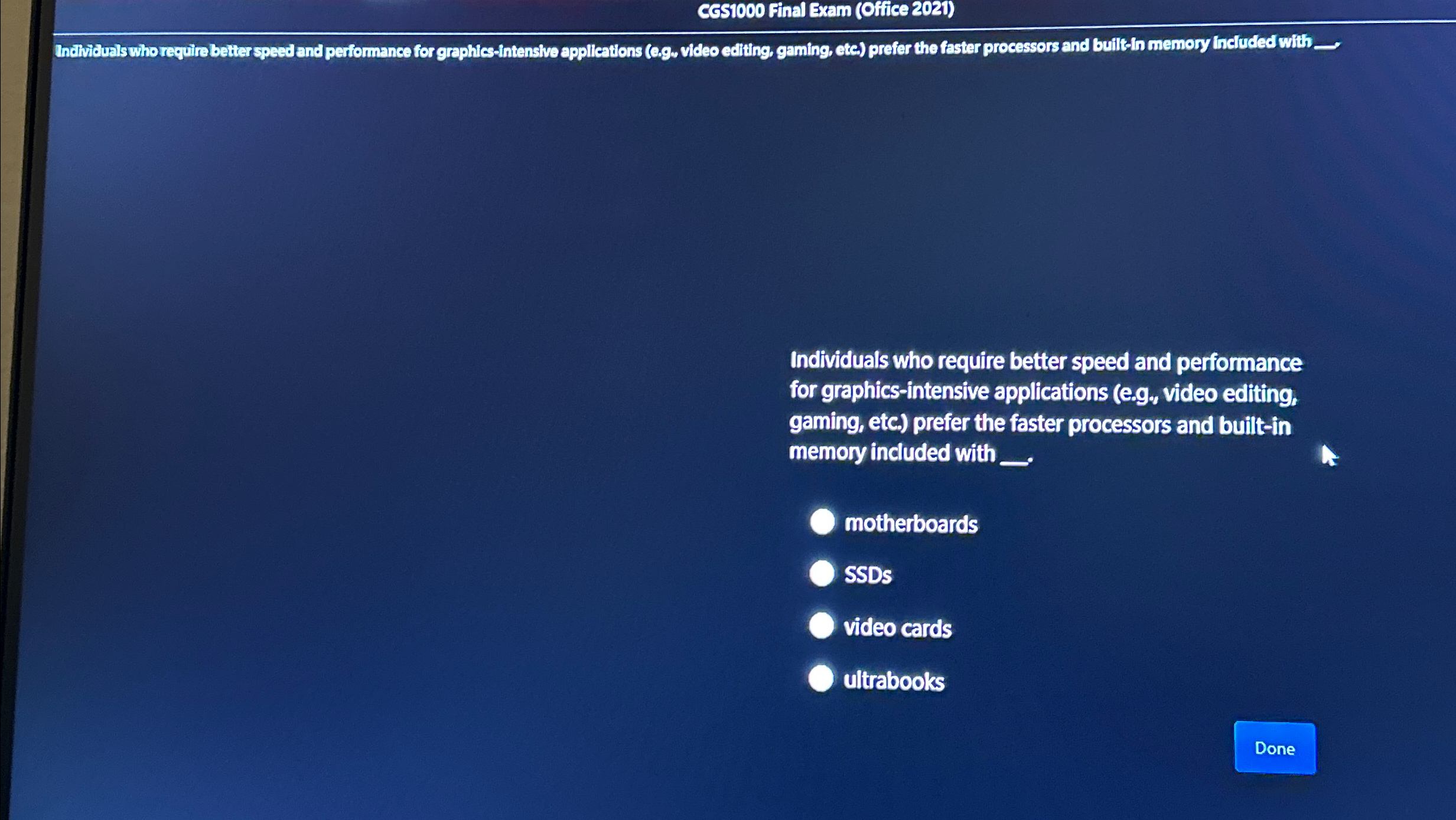 CGS 1 0 0 0 Final Exam ( Ofifice 2 0 2 1 )